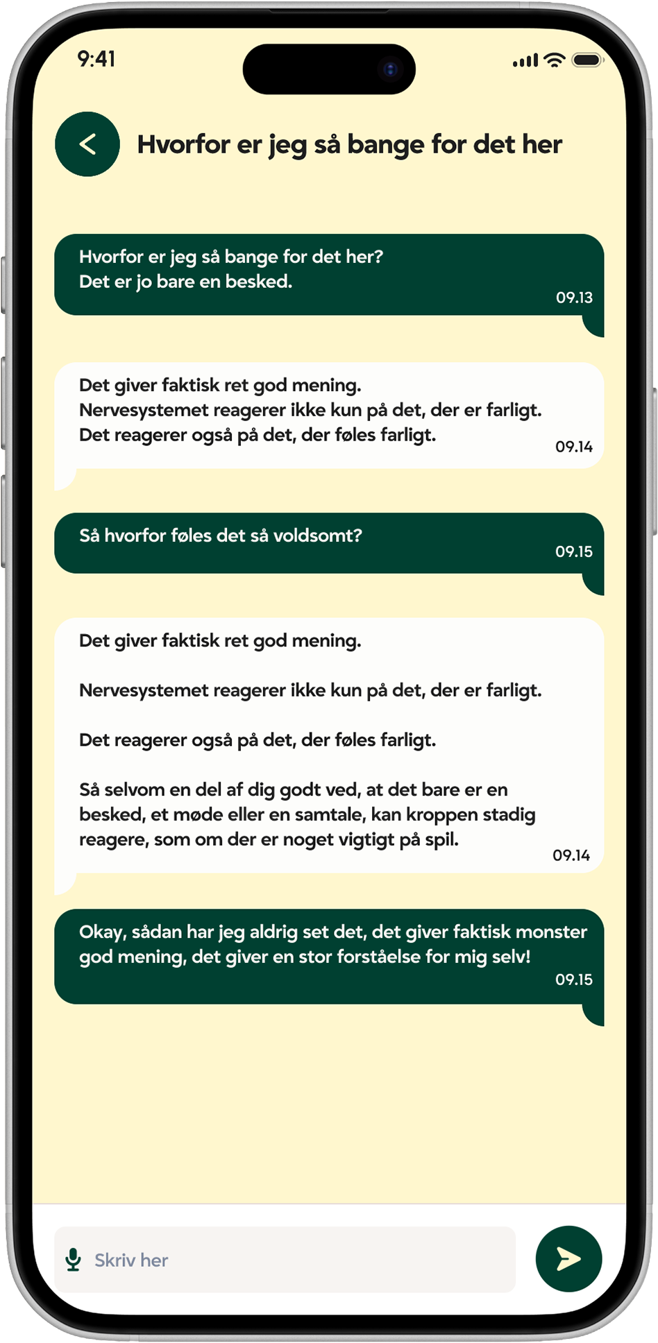 Rolia samtale der spejler dine tanker